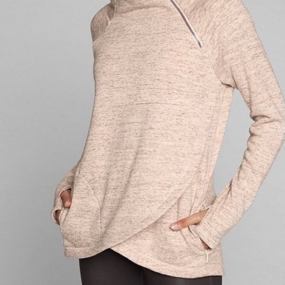 Athleta Cozy Karma Asymmetrical Sweater